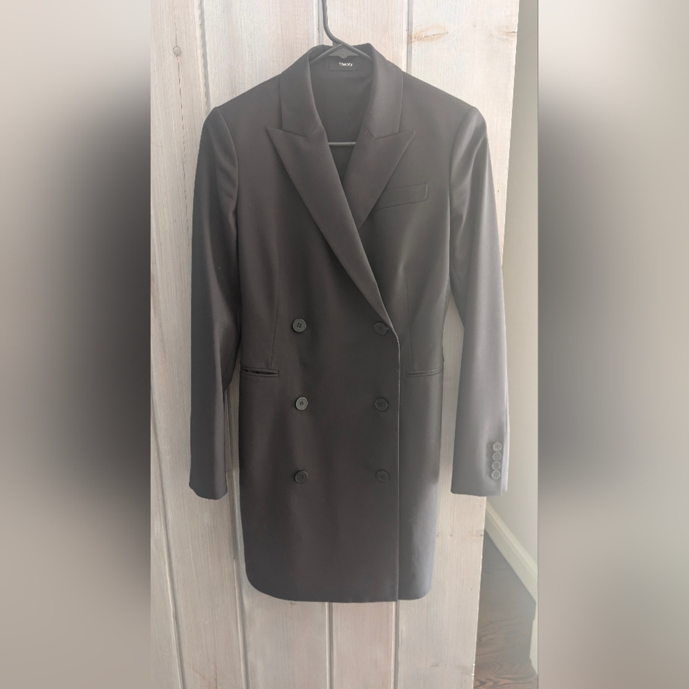 Theory Blazer dress, Wool, Black, Size 0, NWOT - Picture 4 of 8